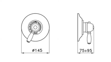 ROMA IS3293 ROMA - Thermostatic shower mixer by RUBINETTERIE STELLA - view 3